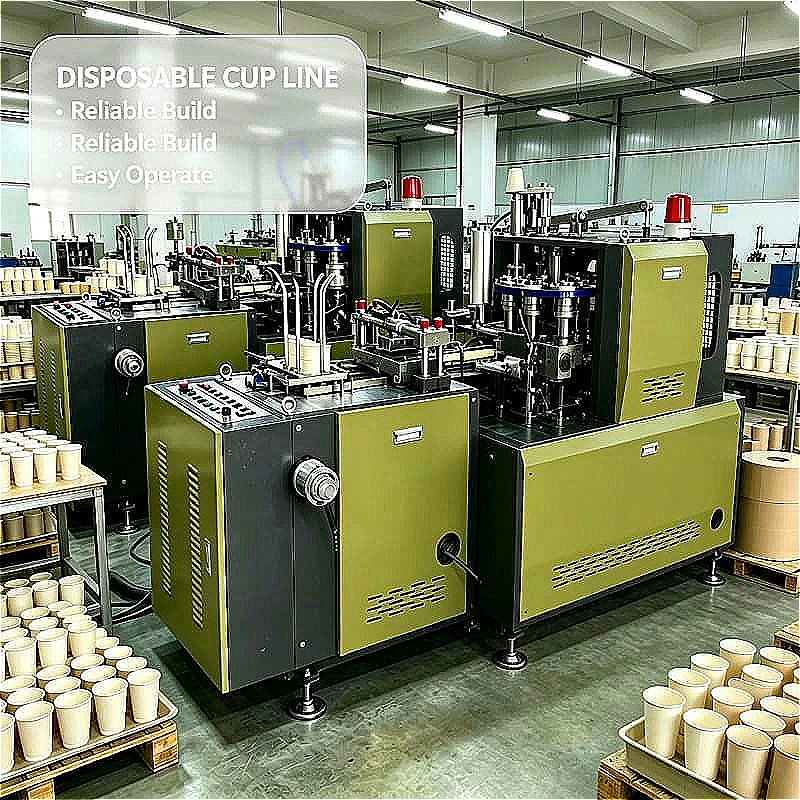 Biodegradable PLA Paper Cup Forming Machine 90pcs min For Eco Friendly Disposable Cup Coffee Shop Tea Shop Production Customized