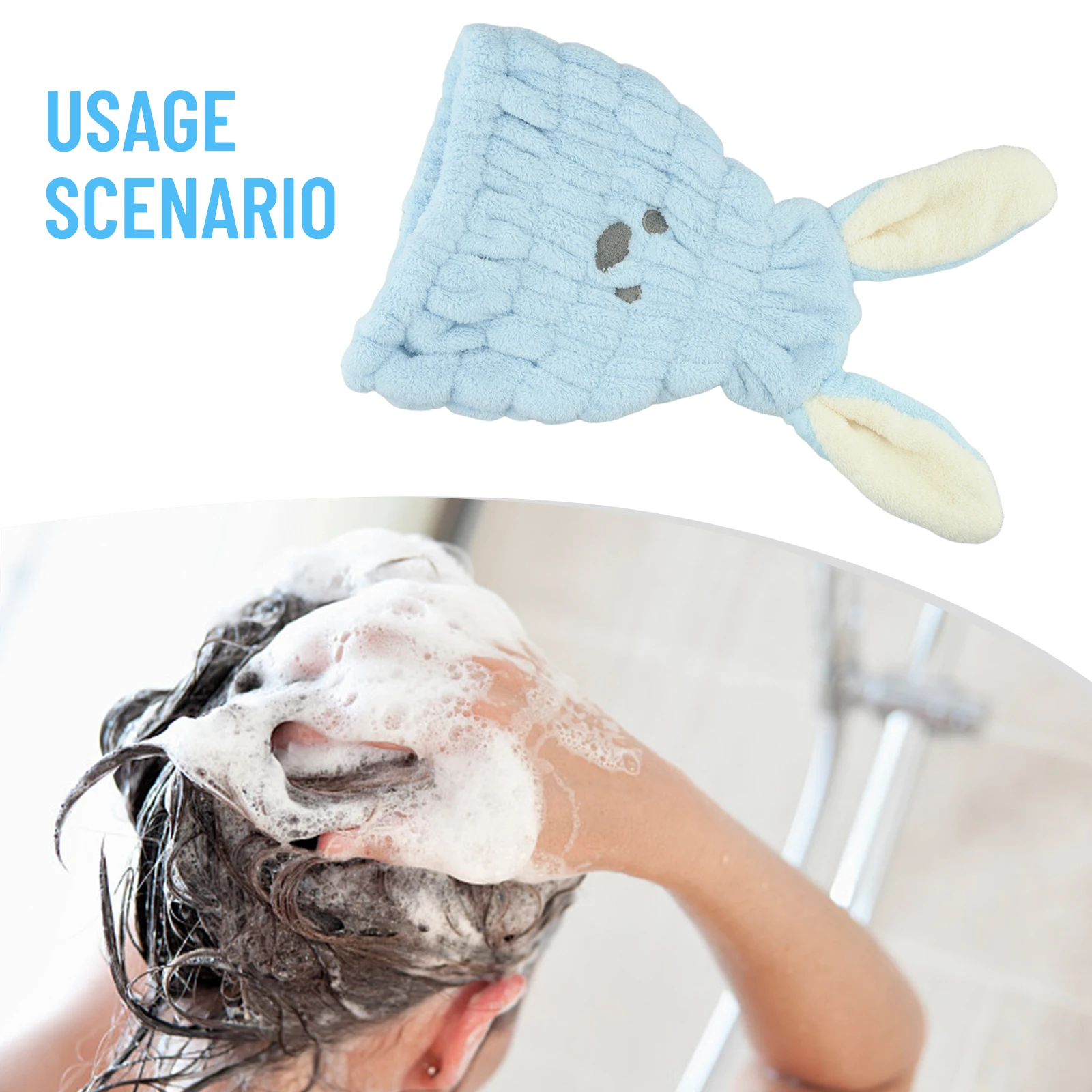 

Quick Dry Hair Turban Hair Drying Towel Wrap Turban Hat Hair Cap Shower Towel Quick Dry Absorbent Hat Cap For Adult Children