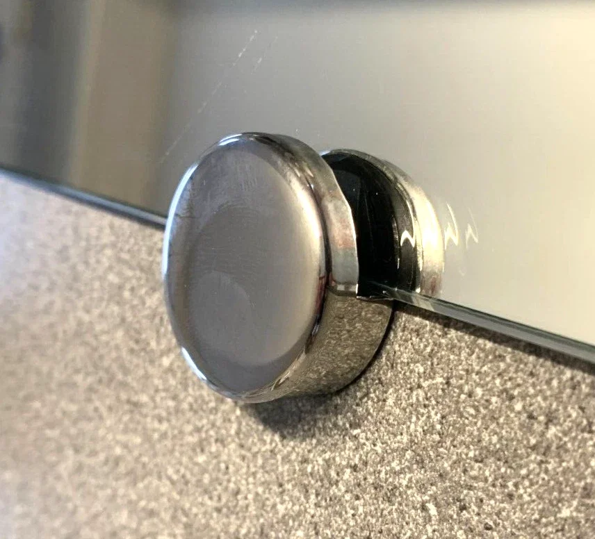 1pcs Round Chrome-Plated Mirror Bracket Suitable For Elddis, Compass And Buccaneer MEB1 Motorhomes Or Caravans