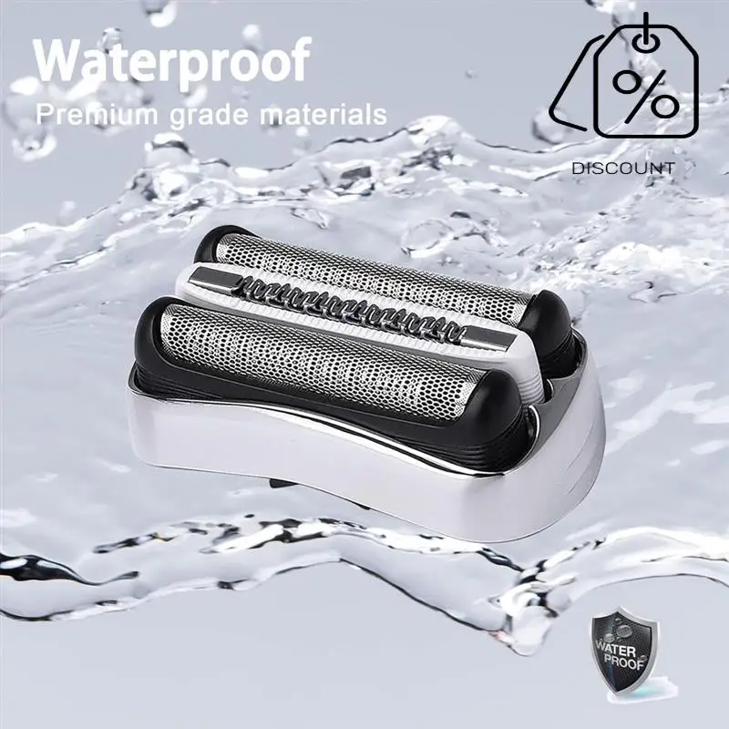 Cabeças de substituição úmidas e secas 32S S3 para barbeadores elétricos Braun Série 3 3040S 300S 310S 3080S Folha e cortadores Part-Y48A