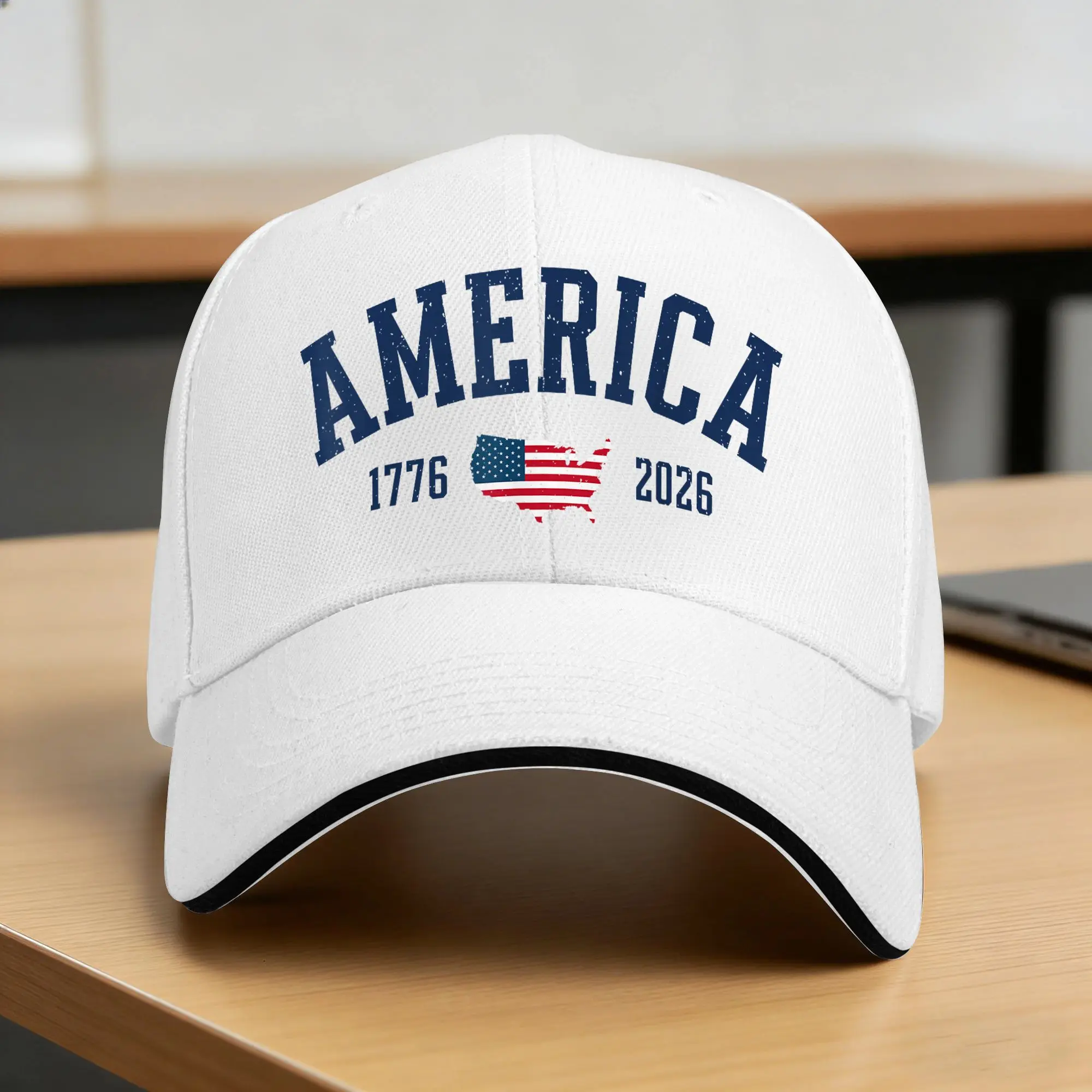 4. Juli Amerikanische Flagge Vintage 250 Jahre 1776-2026 USA Lässige Baseballkappe Hip-Hop-Hüte Sommer Sonnenschutz Herren Baseballkappen