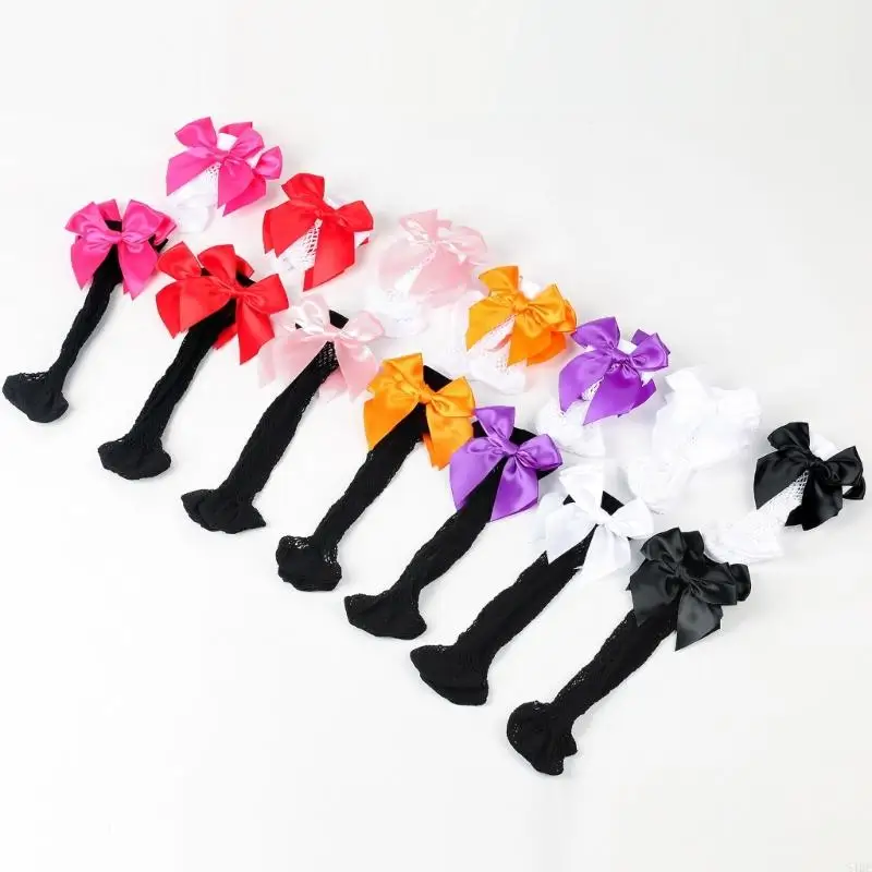 54df 1 par calcetines calcetines bowknot lindo para vestido fiesta para niña para niños pequeños