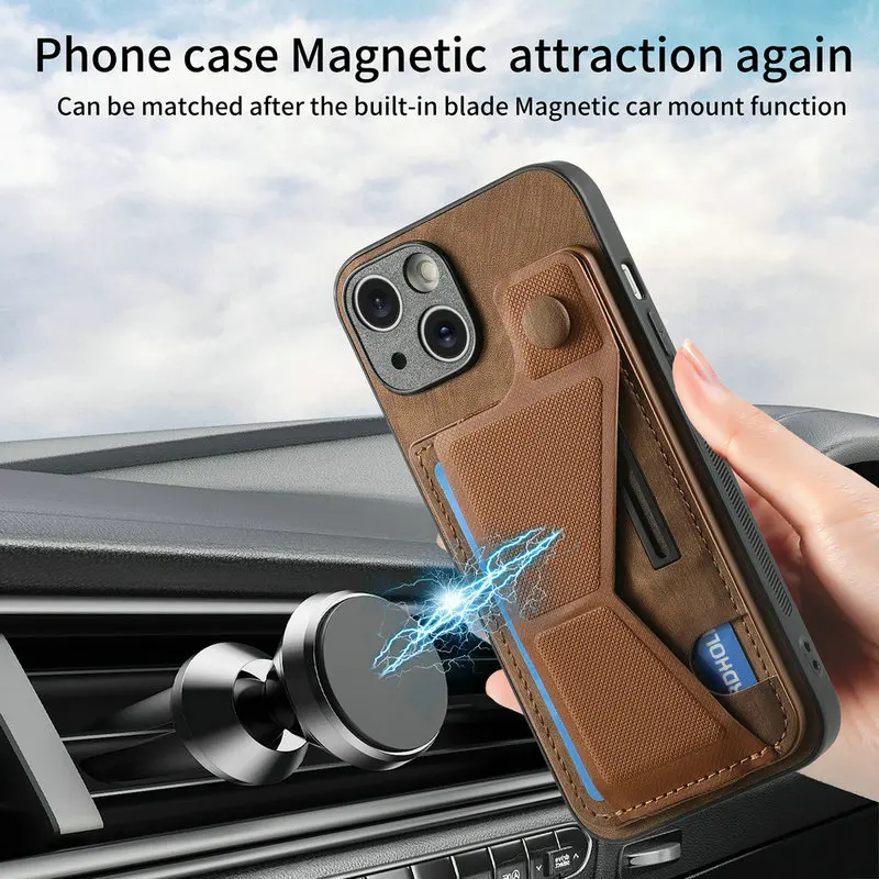 For Redmi Note 13 5G 4G Sliding Leather Case Wristband Back Funda Xiaomi Redmi Note 13 Pro Case Note13 Pro Plus 13R Card Cover