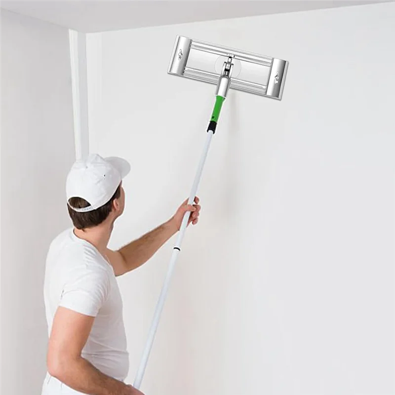 

ABVA-Quick Release Drywall Pole Sander Head No-Flip Design Clip Universal Thread For Wall& Ceiling Sanding