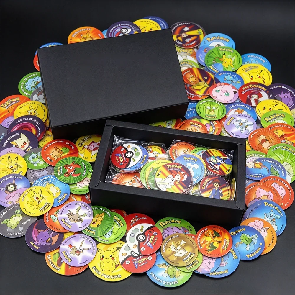 401pcs Tazos Album 1st/2nd/3rd Edition Ash Ketchum Starter Tap 160 Collection Card Trainer Round Pogs Cheetos Chipitaps Gifts