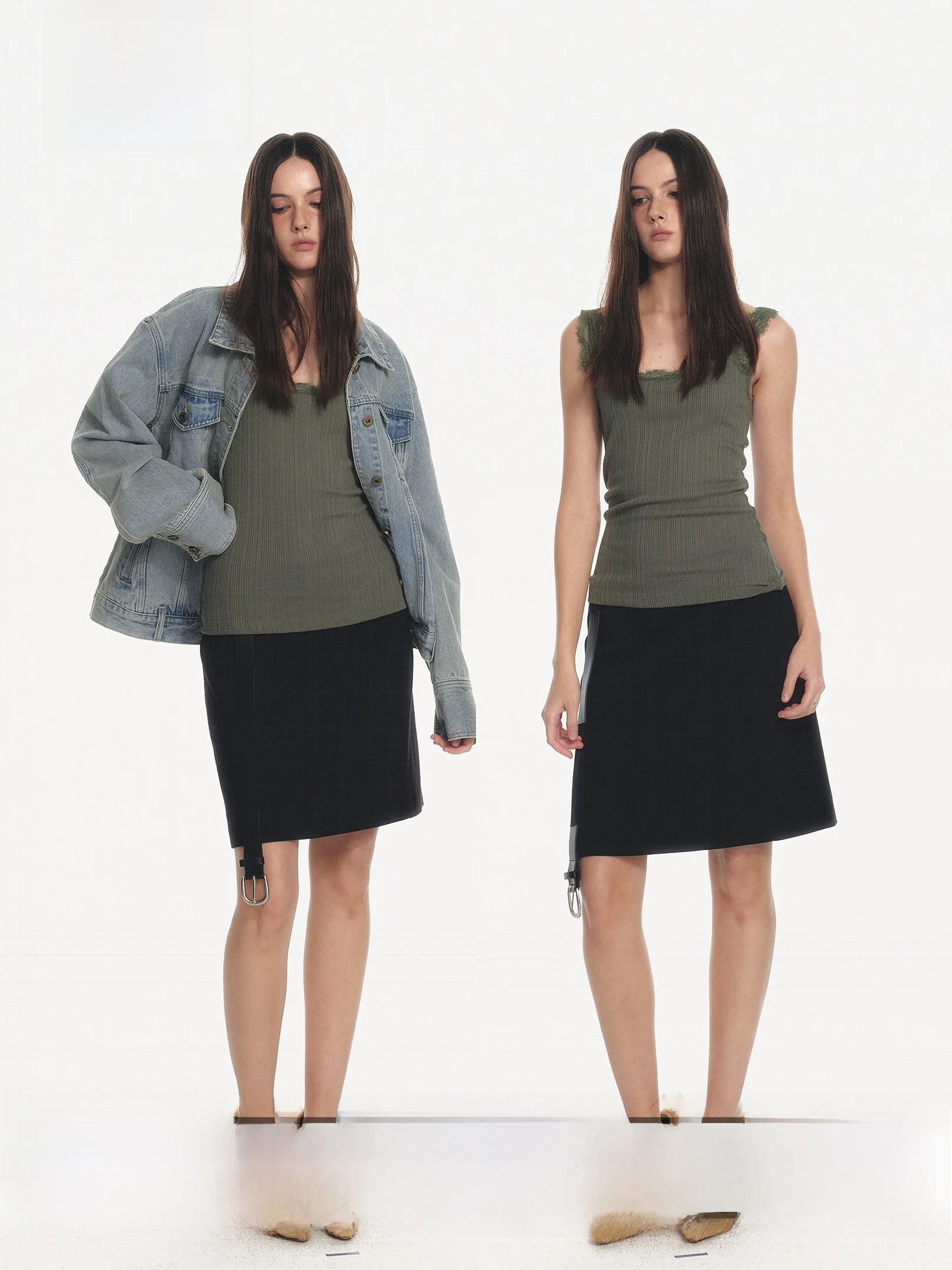 

Шерстяная юбка Tee Goood Bla Label с поясом, повседневная, с низкой талией, А-силуэт, из полиэстера, вискозы и шерсти
