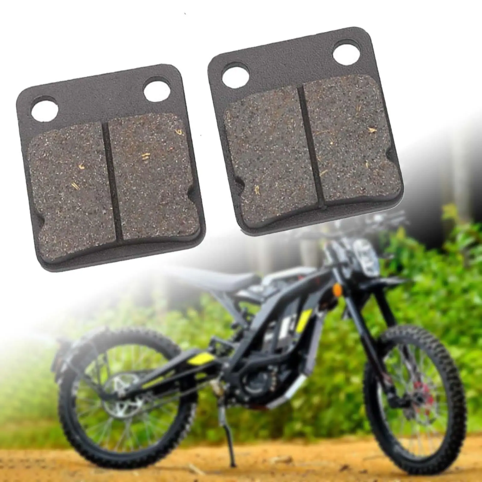 2 Pieces Brake Pads Metal Black Lightweight Compatible for Go Kart 70cc