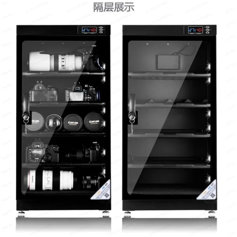 Adjustable Humidity Electronic Dry Storage Cabinet, Transparent Window Anti-Moisture Box For Camera Lens Photographic Gear 5