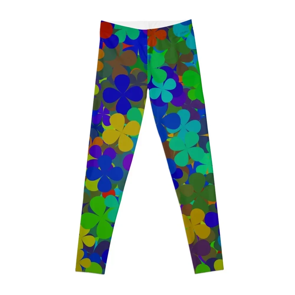 

Multicolored four leaf clovers Leggings Clothing fitness Tight fitting woman Legging sexy woman Womens Leggings
