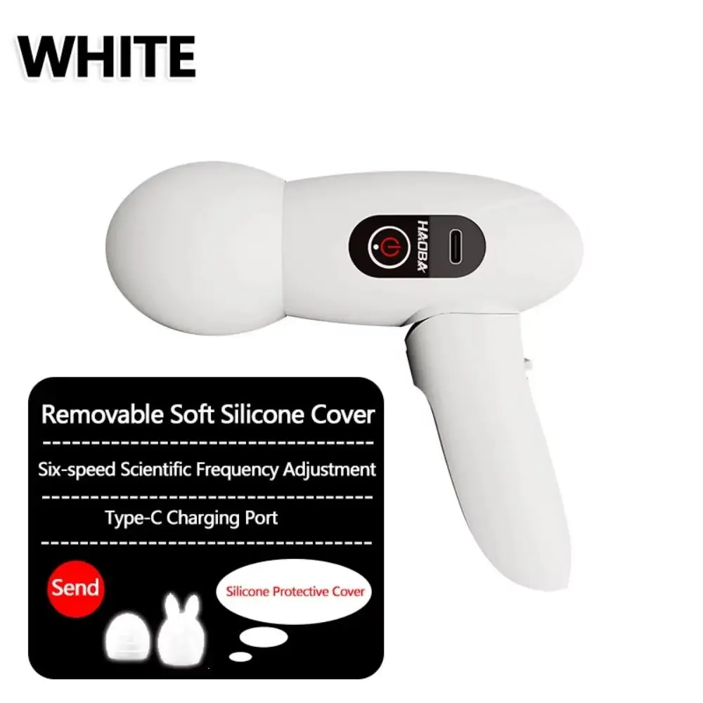 Adjustables Mini Fascia Massager Wear Resistant Soft Massage Head Deep Tissue Massage Device Portable Easy To Operate