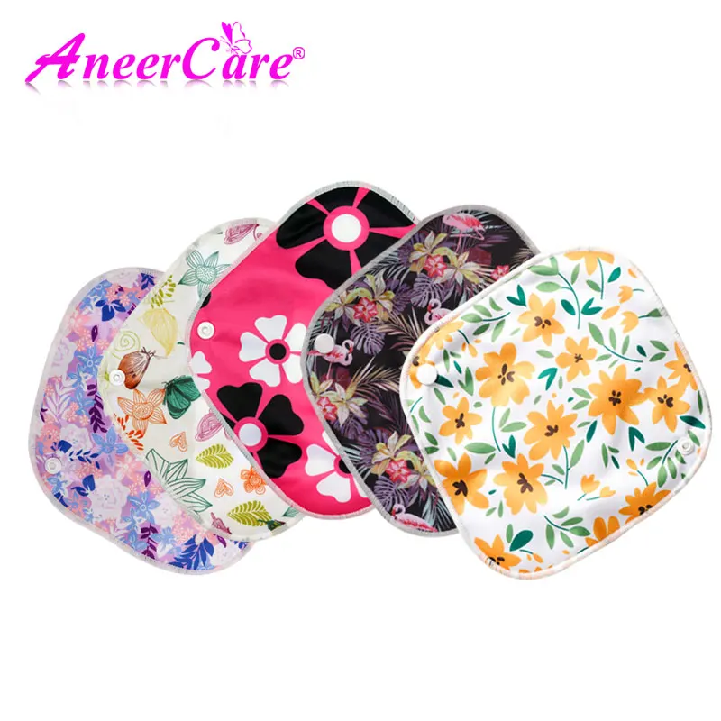 Reusable Menstrual Pads for Women Use in Period Panties Sanitary Towels Absorvent Pad Panties Washable Sanitary Napkin Women\'s.