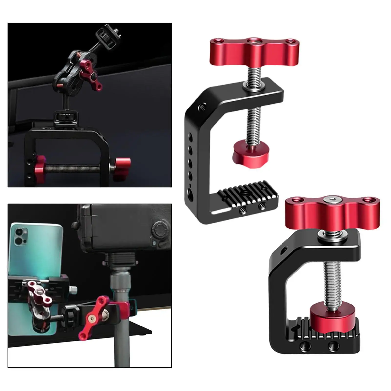 กล้อง CLAMP Mount Stabilizer อเนกประสงค์ Professional ใช้งานง่าย Stable กล้องคลิปสําหรับกล้องขาตั้งกล้อง DSLR Rig