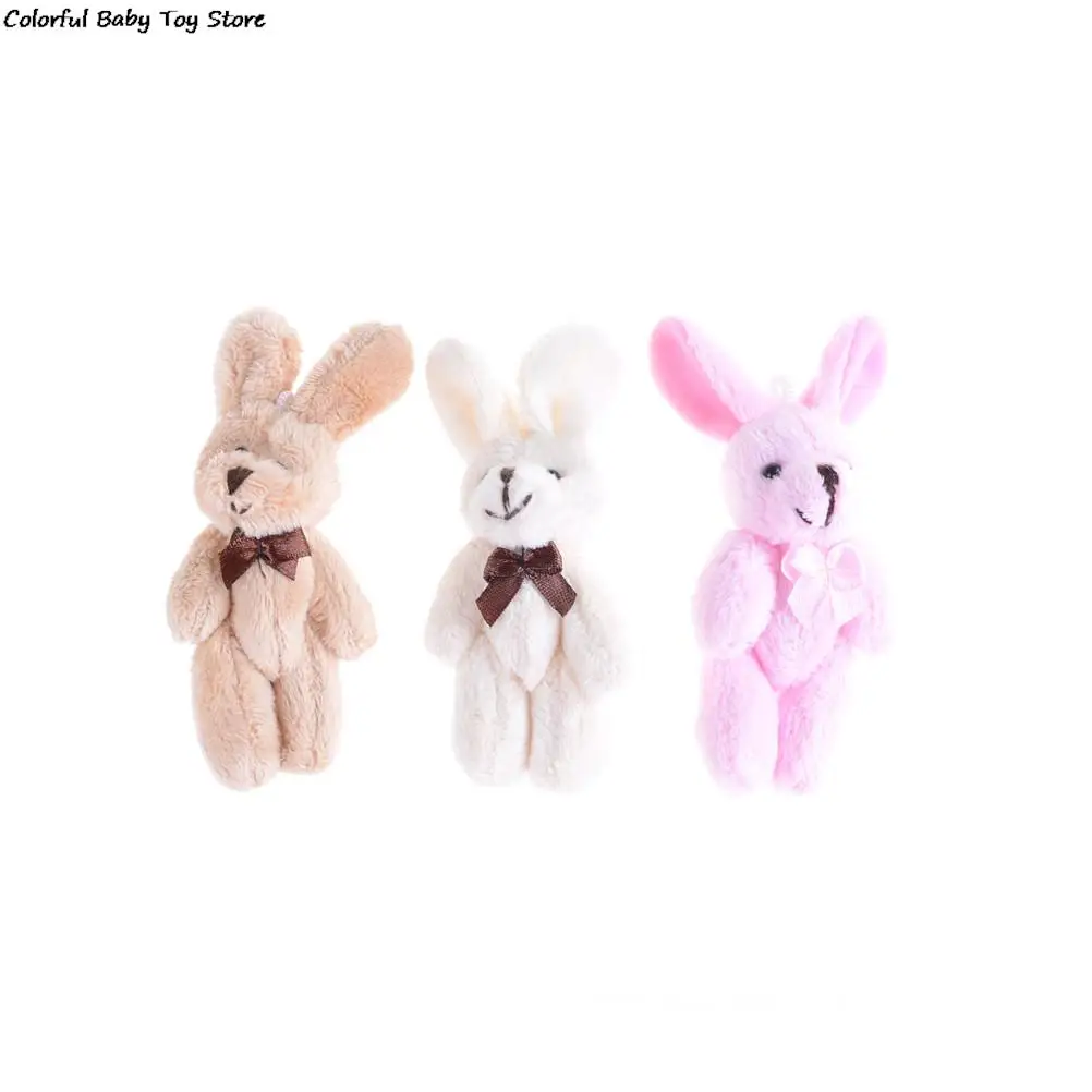 DIY Pendant Plush Stuffed TOY Plush Animals New Arrival Wedding Gift Joint Rabbit Bouquet High Quality