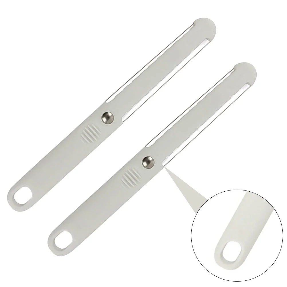 2Pcs Plastic Cheese Cutter Non Rust Soft Comfortable Handle Butter Slicer Kitchen Gadget Cheese Slicer