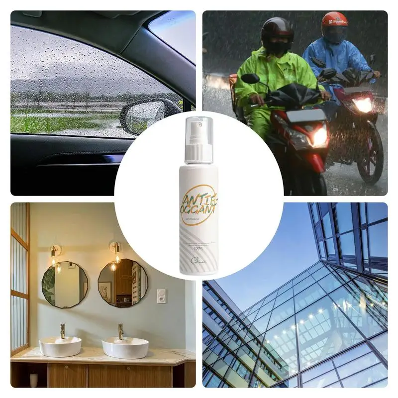 Anti Fog Spray For Swim Goggles 100ml Car Defogger Spray Glass Defogger Non-Irritating Anti Fog Spray For Windshield Window