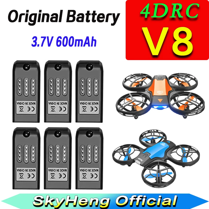 4DRC V8 Drone Battery 3.7V 600MAH For 4D-V8 Quadcopter V8 RC aircraft Spare Replacement Battery Accessories Part