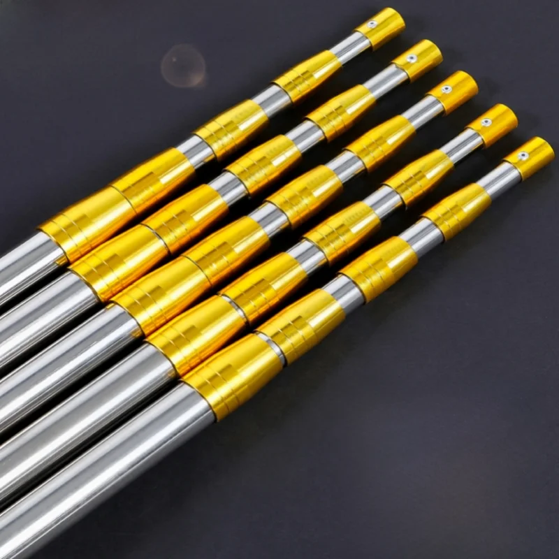 

Multi-Functional Thiened Stainl Steel Retractable Rod Super Hard Fiing Net Pole Positioning Net Rod 50 Meters Fruit ...