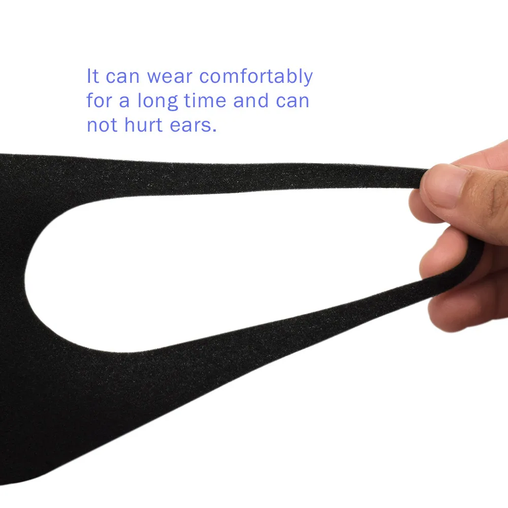 หน้ากากผ้าฝ้ายแบบ unisex สำหรับกรองฝุ่น ป้องกันสุขภาพ เหมาะสำหรับปั่นจักรยาน หน้ากากผ้าฝ้ายสำหรับใช้ในบ้าน ผ้าก๊อซ ป้องกันฝุ่นควัน ใช้งานได้จริง สีดำล้วน