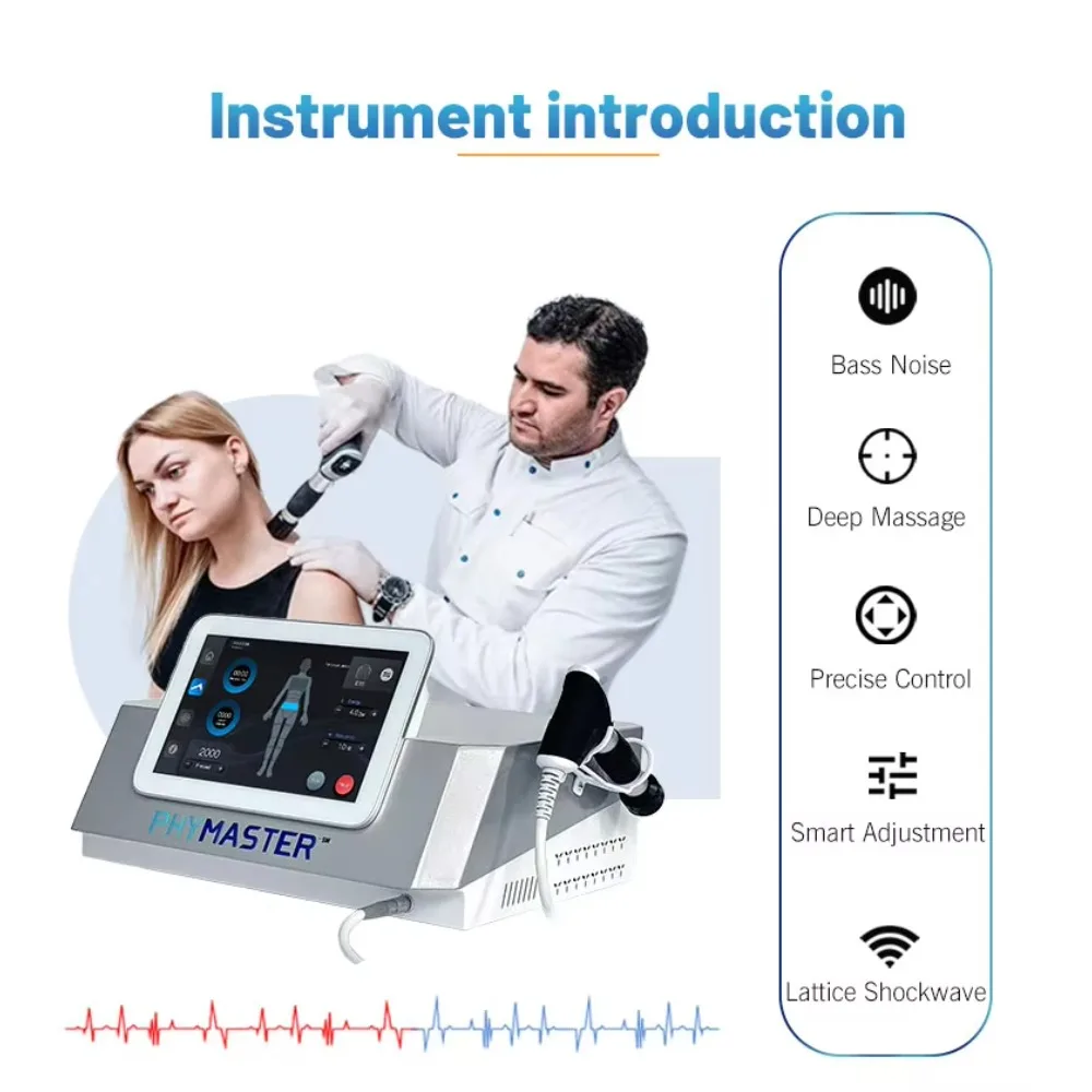 2025년 신형 업그레이드 충격파 치료기, 통증 완화 근골격 조직용 체외 충격파 치료 장치