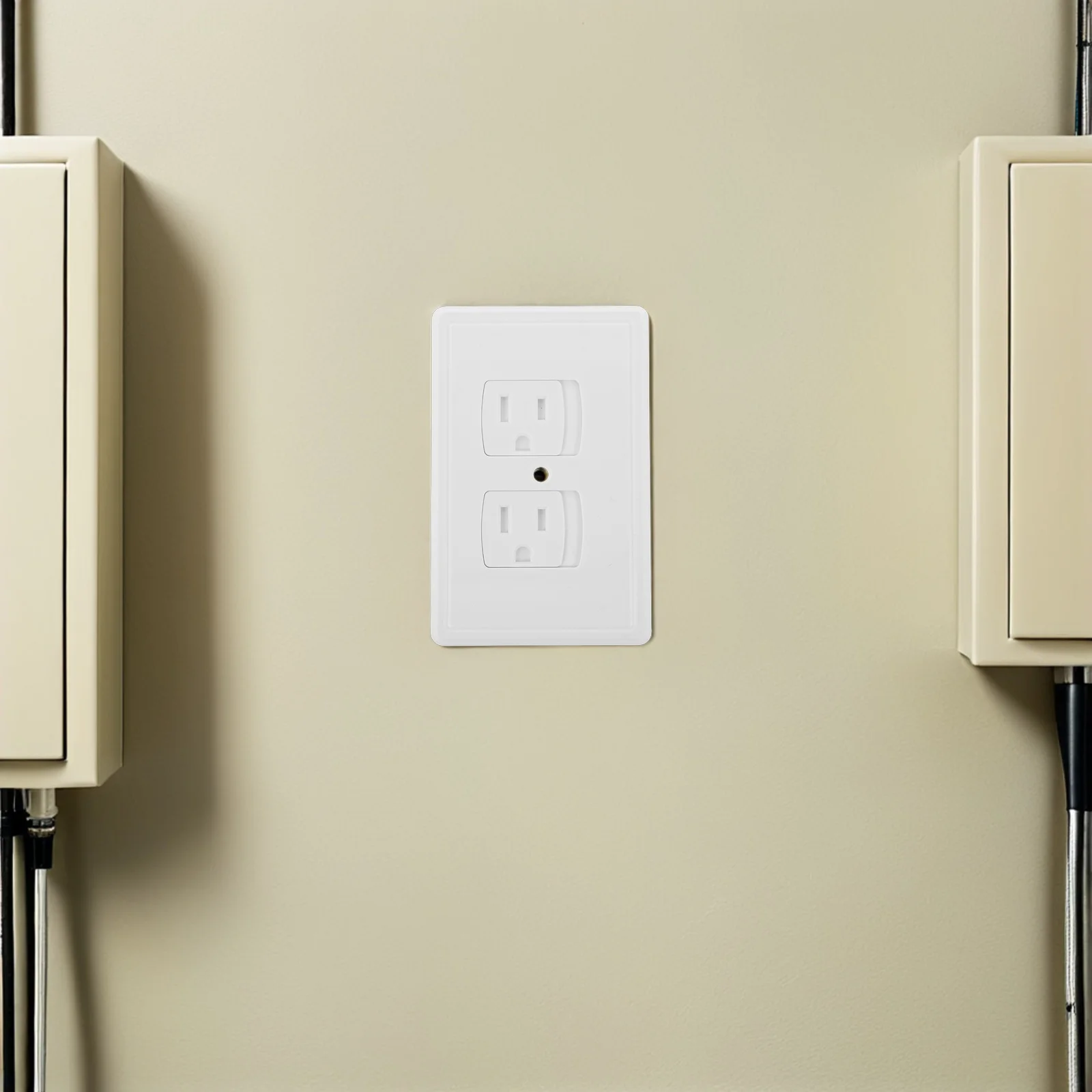 

4 шт., защитные чехлы для розеток для детей, самозакрывающиеся, защита от поражения электрическим током, настенные колпачки для розеток