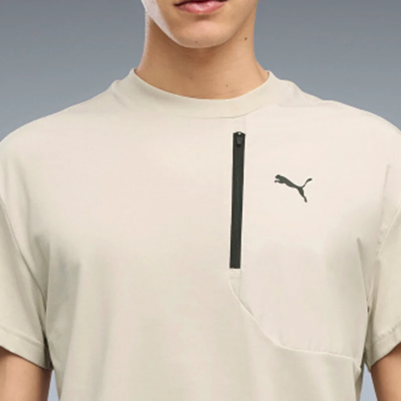 Puma genuine men's moisture absorbing sports comfortable breathable round neck short sleeved T-shirt 696099-82