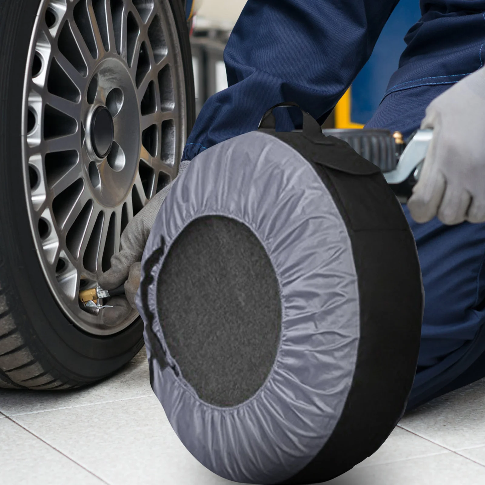 

Durable Oxford Cloth Spare Tire Cover Sunscreen Protector for Rv Trailer Camper Wheel Cover Cool Stuff for Accessories