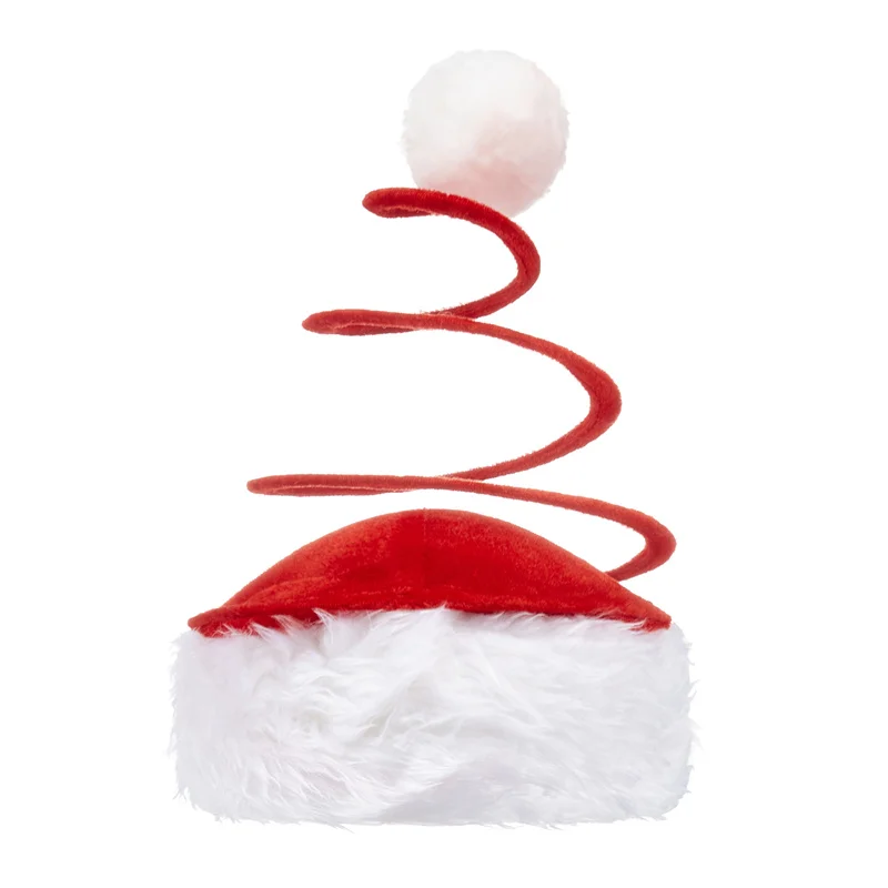 hirigin Christmas Spring Winter Warm Hat Costume Hats Santa Cap Christmas Party Supplies Props Santa Cosplay Party Costume 2024