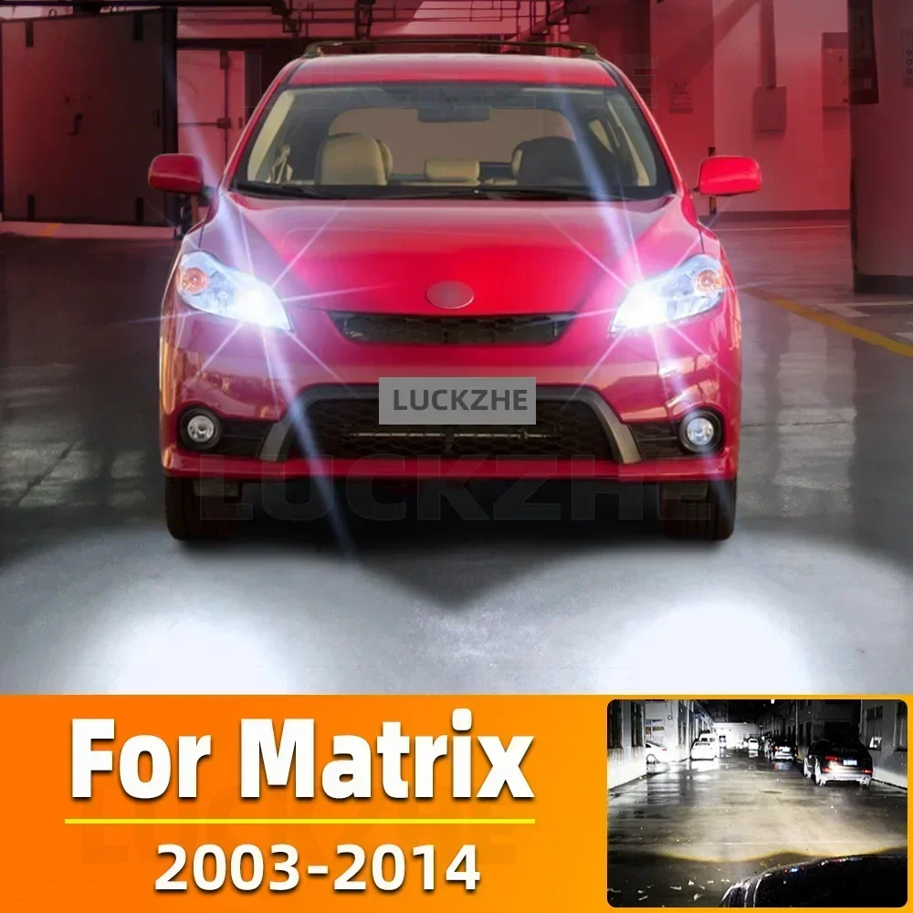 

2 шт. автомобильные светодиодные фары для Toyota Matrix 2003-2006 2007 2008 2009 2010 2011 2012 2013 2014 дальний ближний свет Canbus лампа фары