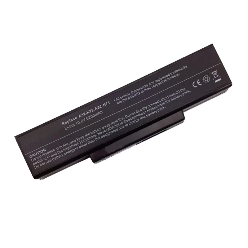 

6Cell A32-K72 A32-N71 Battery For ASUS A72 A72D A72J A72JR K72 K72D K72F K72J K72Q K72S X77 X77J X77JQ N71 Laptop