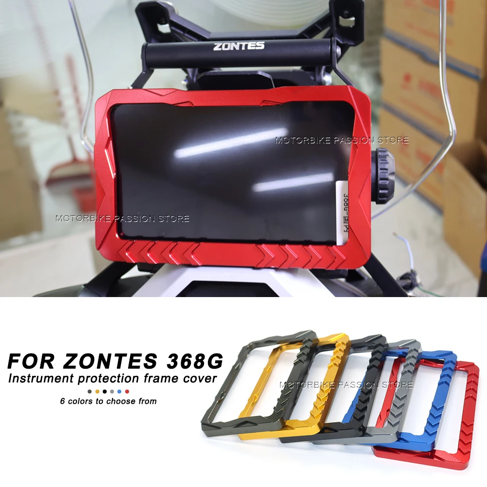 

Motorcycle CNC Meter Frame Cover Screen Glare Shield Instrument Display Guard Aluminum Alloy For ZONTES 368G ﻿