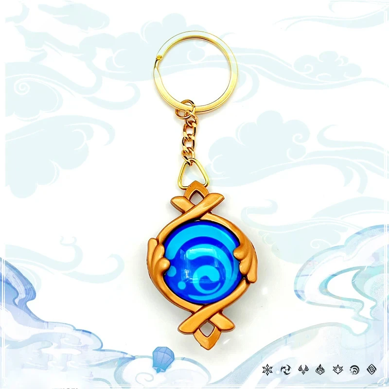 Spiel Auswirkungen Natlan Visions Anhänger Cosplay Fontaine Auge Gottes DIY Rucksack Schlüsselanhänger Halloween Transparente Gläser Frauen Geschenke – Detail 14