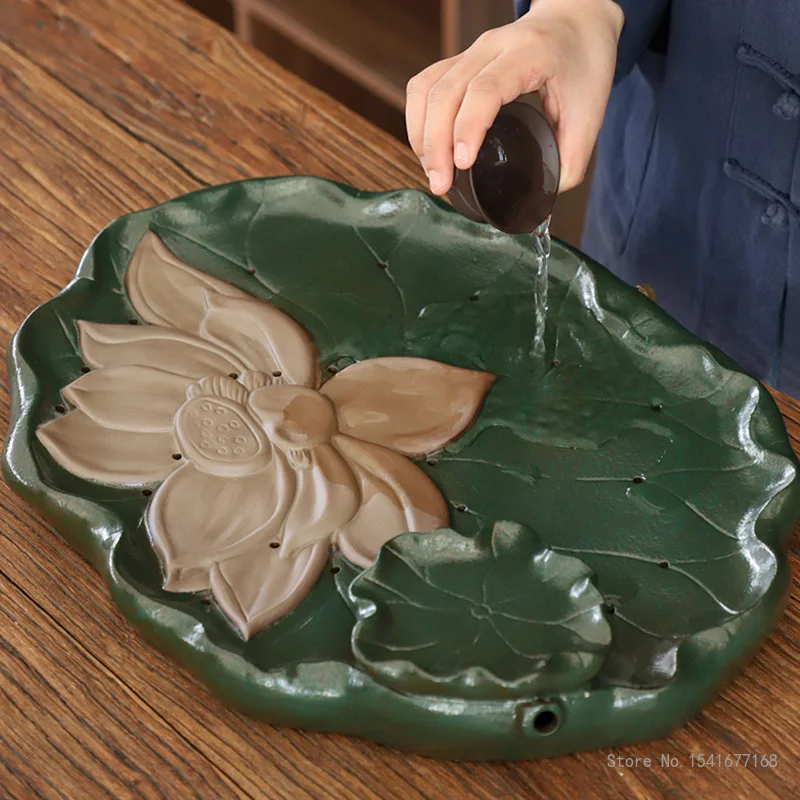 

Kung Fu Kung Fu Tea Tray, Kung Fu Tea Set, Creative Tea Tray, Purple Sand, Water Storage, Chinese Style
