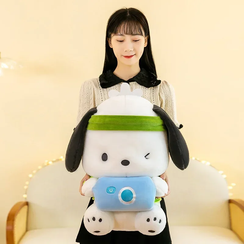 2023 New Kawaii Lovable Sanrio Plush Pochacco Plush Doll Cute Couple Pochacco Cartoon Toys Around Children\'s Birthday Gifts