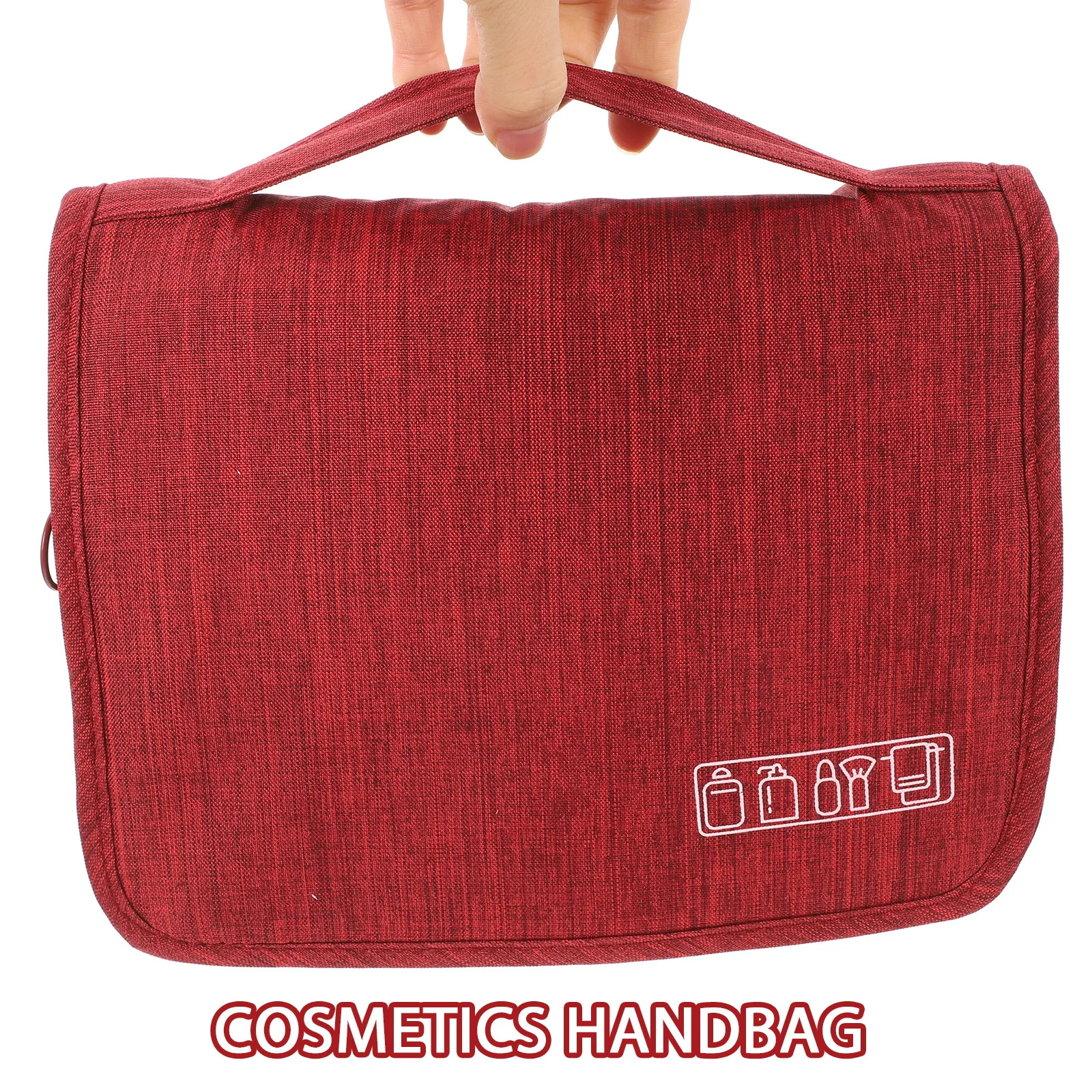 

Portable Toiletry Bag Cationic Cloth Cosmetics Storage Wash Bag Folding Lightweight Design Multipurpose Travel Accessories Large