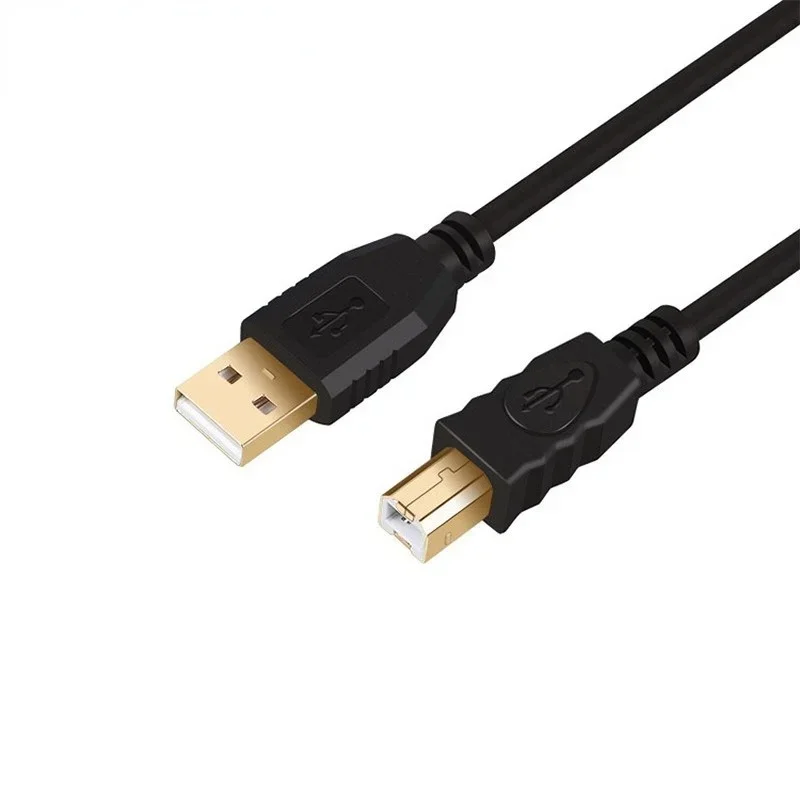 USB A To USB B Printer Cable Male To Male Cable for Electric Musical Instruments MIDI Keyboard Microphone Mixer Speaker Monitor
