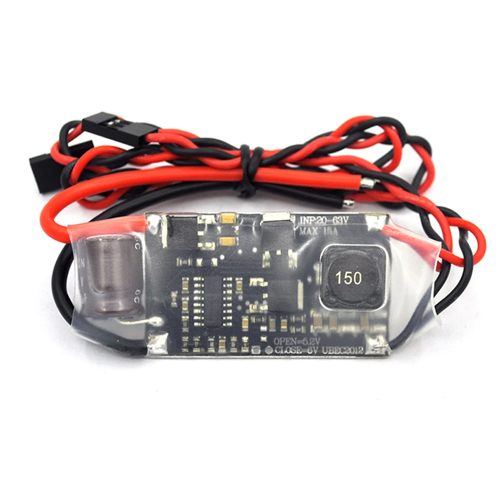 5V 3A 5A 7A 15A External UBEC Voltage Regulator Anti-interference Support 2S-12S Receiver Power Supply for RC Airplane Aircraft