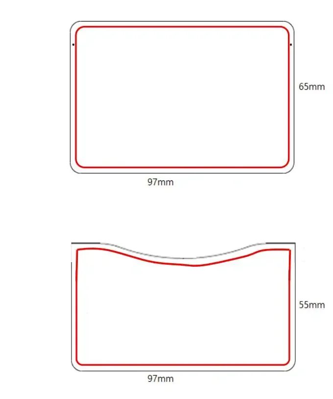 

Custom card bag knife mold 2 cutting die