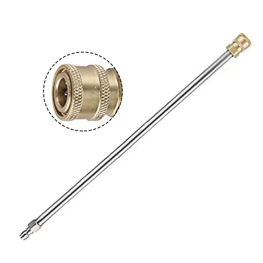 1 PC เครื่องซักผ้าความดัน EXTENSION Wand สแตนเลสสําหรับเครื่องซักผ้าความดัน 1/4 นิ้ว Quick Connect EXTENSION Wand