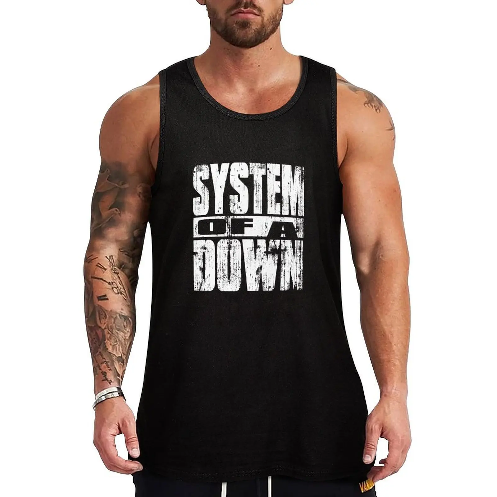 nu metal down music Tank Top Athletic Muscle Tank Top Workout Sleeveless Training