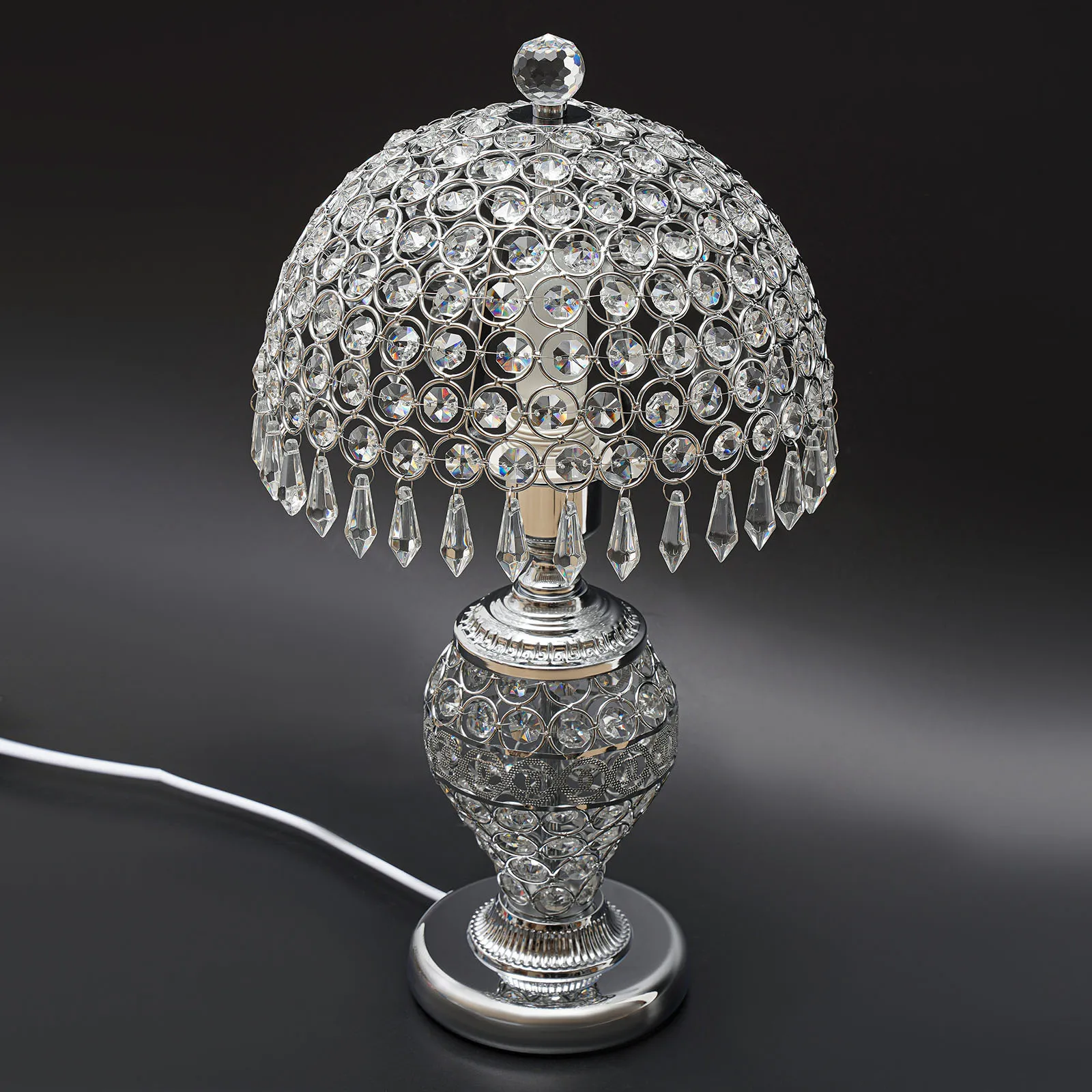 

Crystal Table Lamp Bedside Nightstand Desk Reading Lamp Bedroom Living Room Lamp