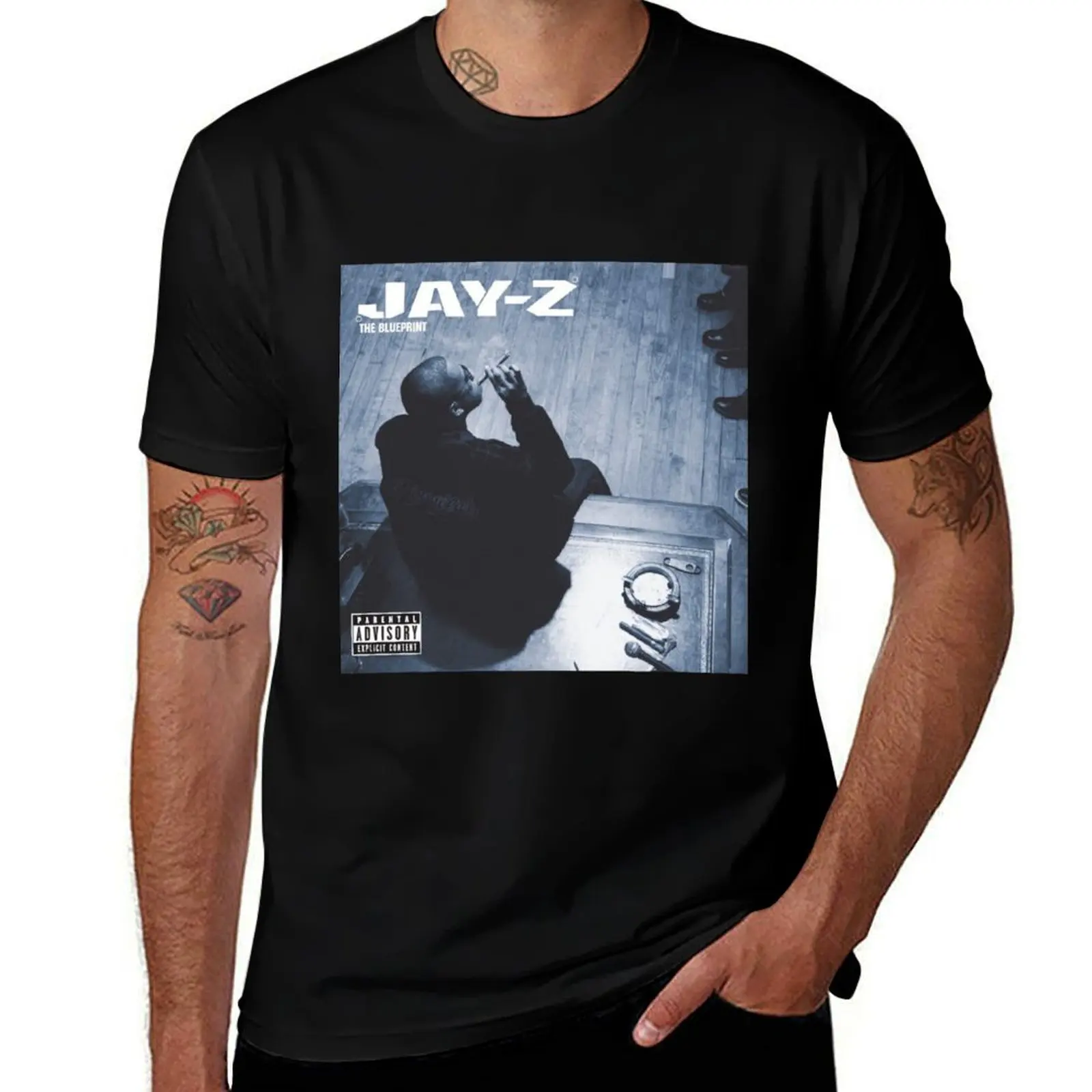 

Jay-Z The Blueprint Album Cover T-Shirt Sporty Casual Quick Dry T-Shirt