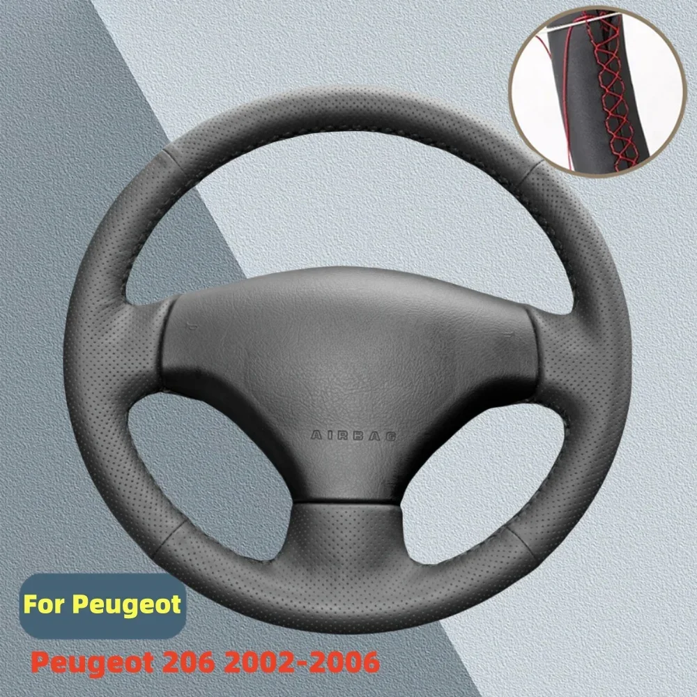 costurado-a-mao-couro-artificial-tampa-do-volante-do-carro-tranca-de-volante-peugeot-206-2002-2006