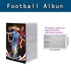 Football Card Album Map Letter Holder Binder 240pcs Star Card Box Collection Album Book Folder Kid Toy Gift 2023 New