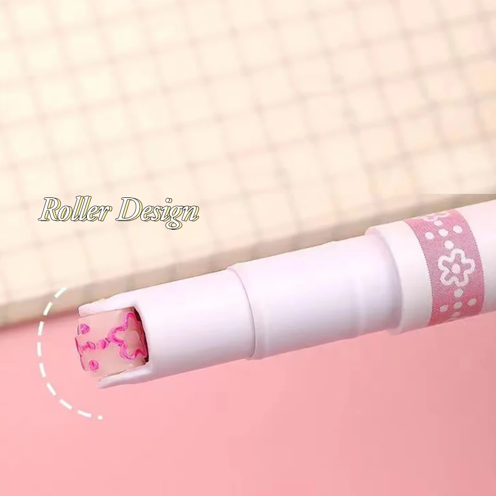 新しい 6 ピース/セット花の形のアウトラインペン蛍光マーカーカーブローラーチップペンかわいい文房具かわいい落書き学校アクセサリー