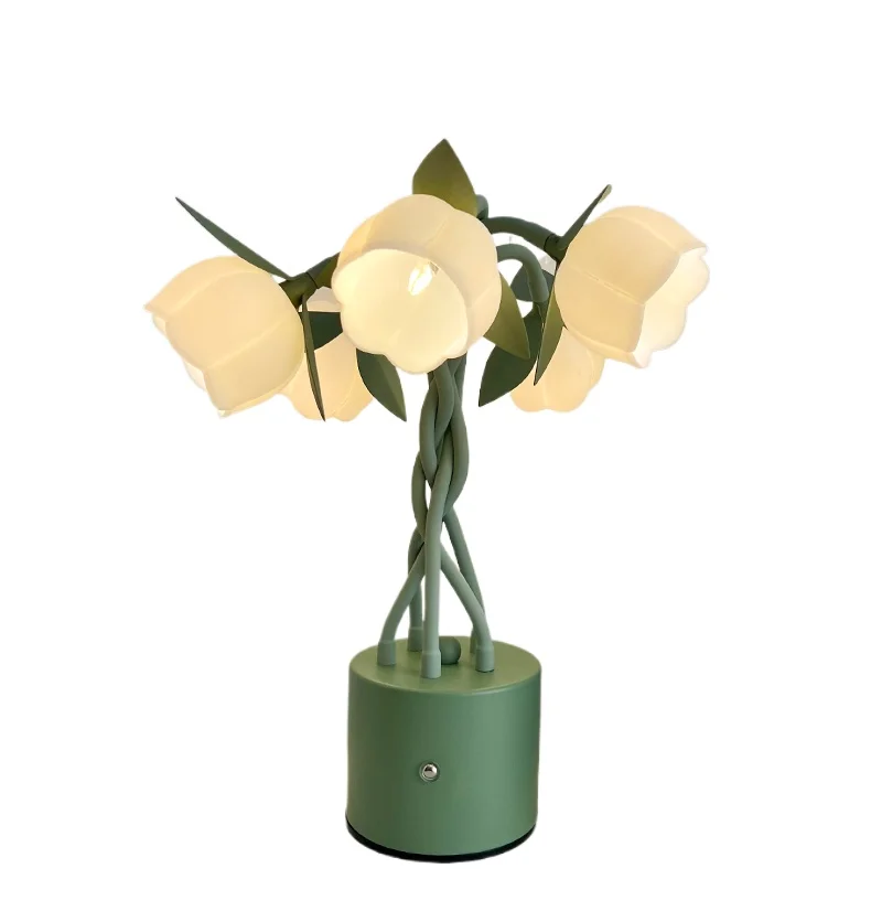 

Mini Lily of the Valley Table Lamp Bedroom Bedside Table Ambient Light Wedding Everlight Birthday Gift