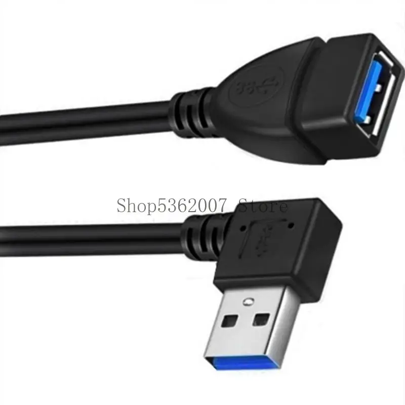 USB3.0 Cavo estensione da maschio femmina 90 gradi angolare cavo USB3 Cord Extender USB per trasferimento rapido dei dati e