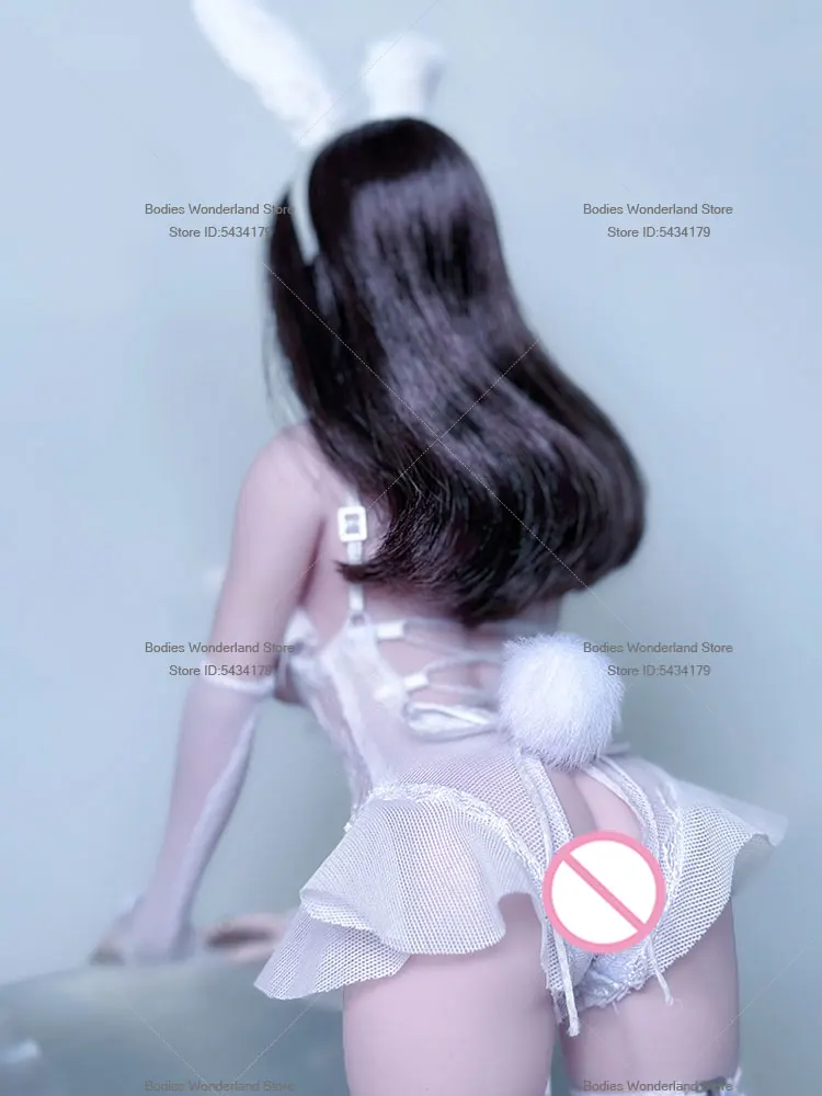 ในสต็อก 1/6 Scale ทหารหญิงเซ็กซี่ Lace Up ชุดสายยาวถุงน่องโบว์ขายืดหยุ่นแหวนสําหรับ 12 ''Action Figure Bod