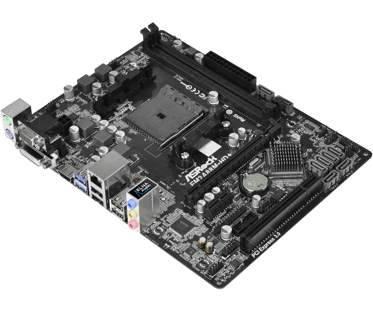 Imagem -03 - Asrock-placa-mãe Fm2a88m-hd Mais R2.0 Amd A88x Soquete Fm2 Mais Ddr3 32gb Usb 2.0 Hdmi Pci-e 3.0 Micro Atx Suporte Athlon x4 A10 Cpu