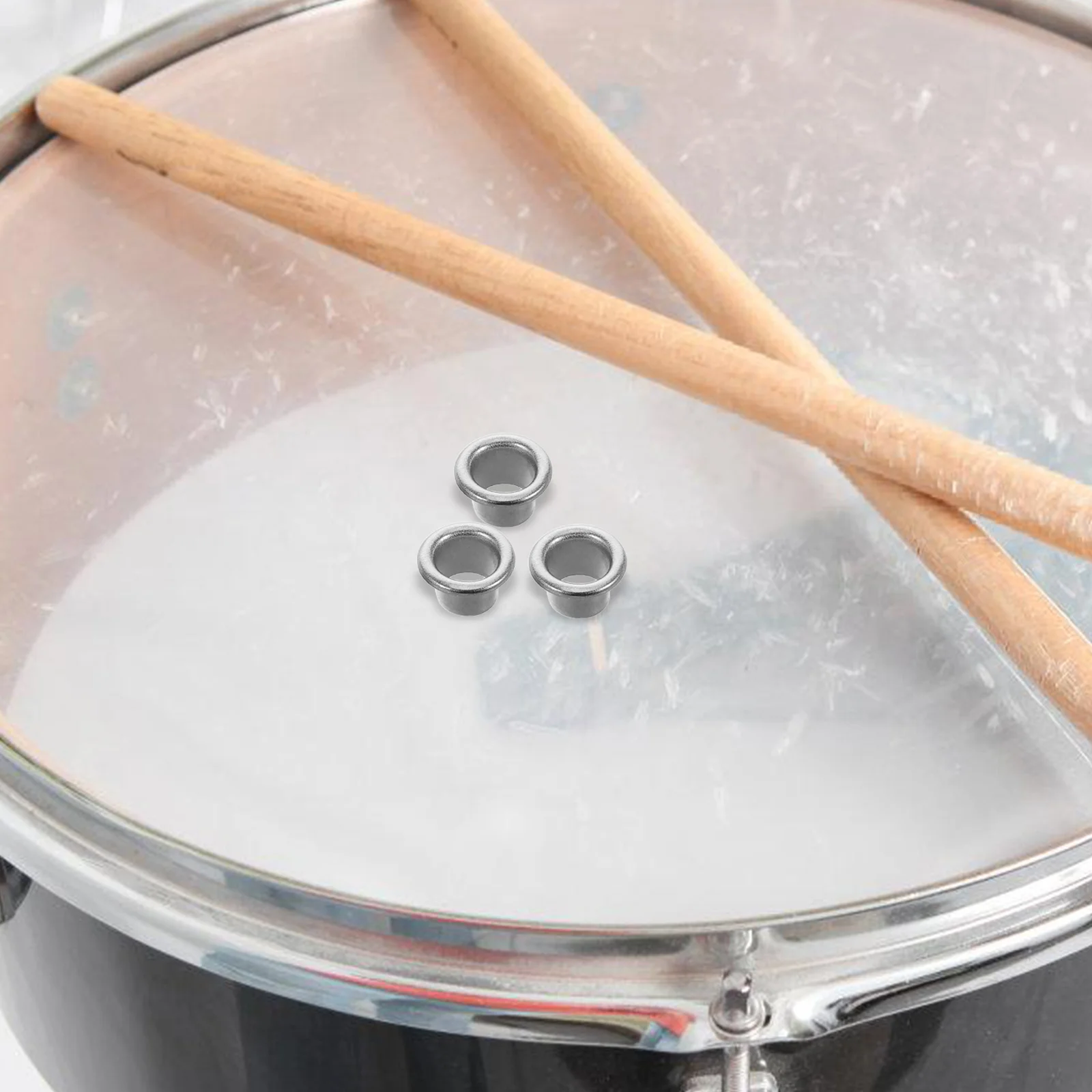 

20pcs Drum Kit Accessories 9x9mm Air Vents Round Holes Durable Metal Easy Install Snare Drum Parts Ventilation Grille Musical