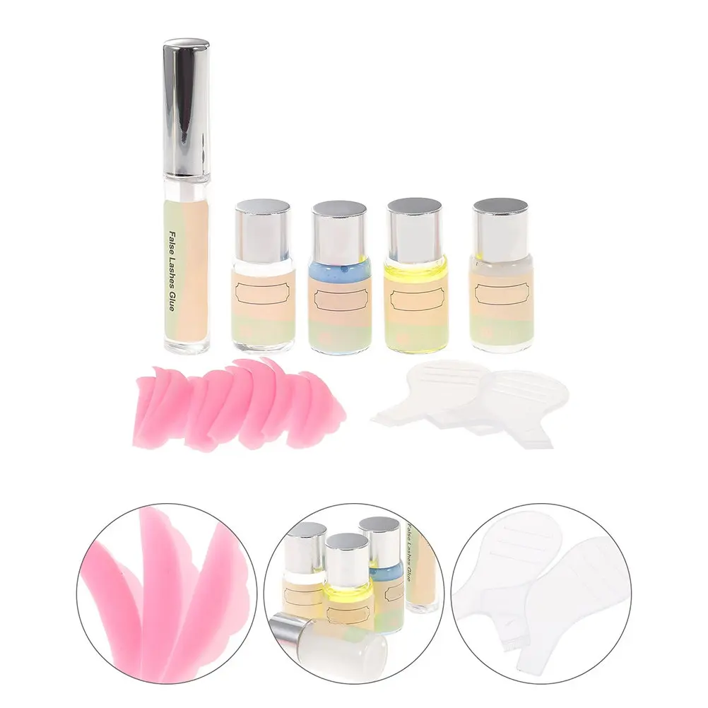 

1Set Eyelash Perm Kit Lash Lift Tools for Bigger Eyes Natural Curl Lasting 4 Weeks Salon Home Use Eyelash Perming Glue Pads Comb